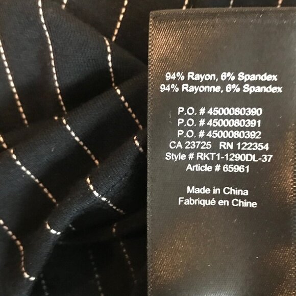 Aritzia Babaton Seaton Black & White Striped Cropped Turtleneck Size XS - Picture 7 of 7